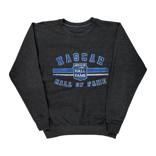 Hall Of Fame Nascar Sweatshirt - Medium Grey Cotton Blend