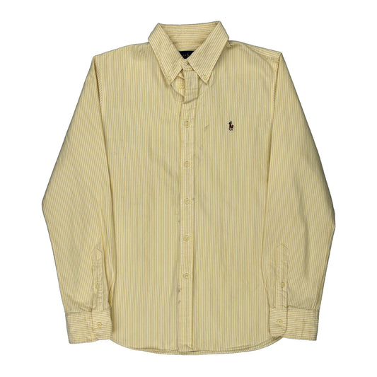 Ralph Lauren Striped Shirt - Large Yellow Cotton