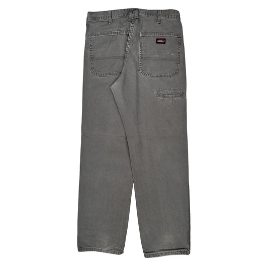 Vintage Dickies Carpenter Trousers - 32W 32L Grey Cotton