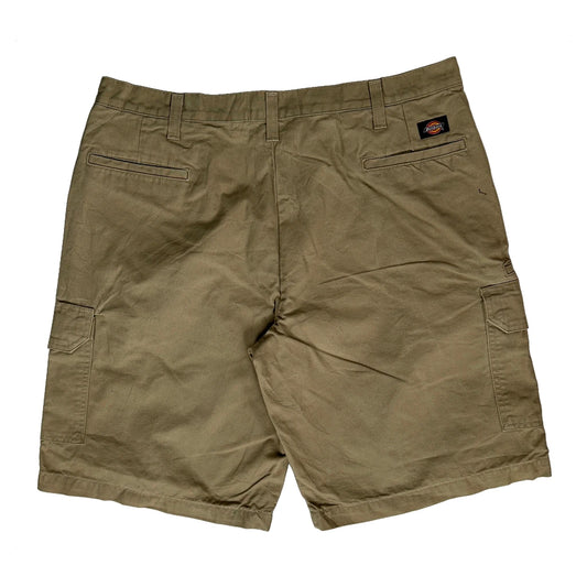 Dickies Cargo Shorts - 38W 10L Khaki Cotton