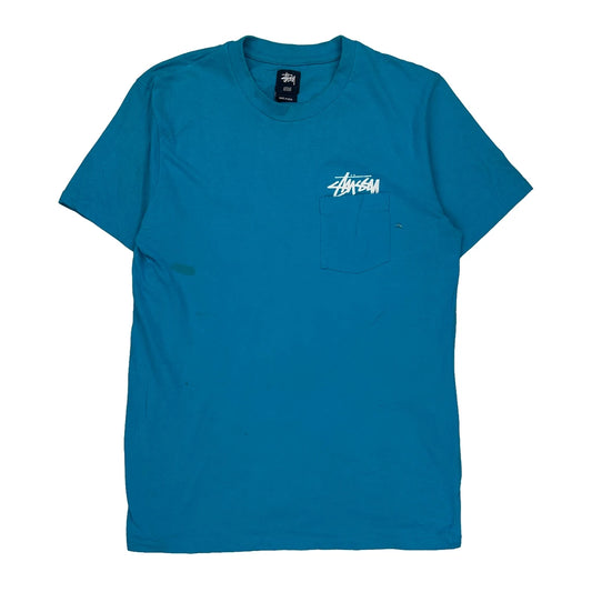 Stussy T-Shirt - Medium Blue Cotton