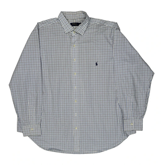 Polo By Ralph Lauren Checked Shirt - 2XL Blue Cotton