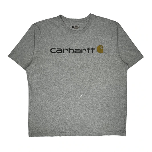 Carhartt T-Shirt - XL Grey Cotton Blend