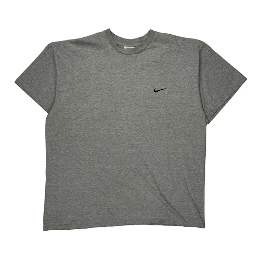 Nike T-Shirt - 2XL Grey Cotton