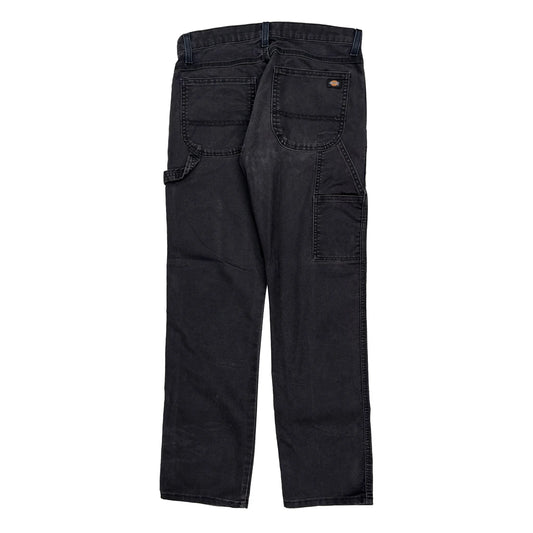 Dickies Carpenter Trousers - 31W 31L Black Cotton