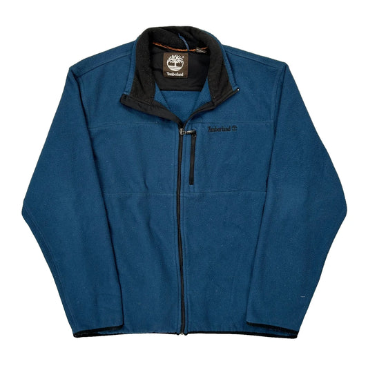 Vintage Timberland Fleece Jacket - XL Blue Polyester
