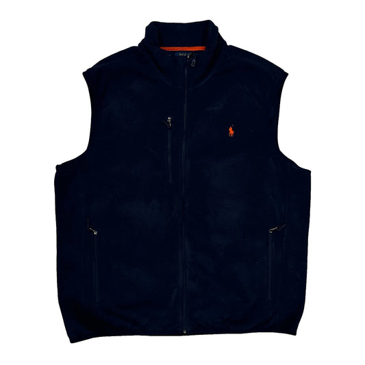 Vintage Polo By Ralph Lauren Gilet - 2XL Navy Polyester