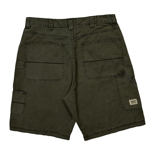 Vintage Wrangler Carpenter Shorts - 34W 10L Green Cotton