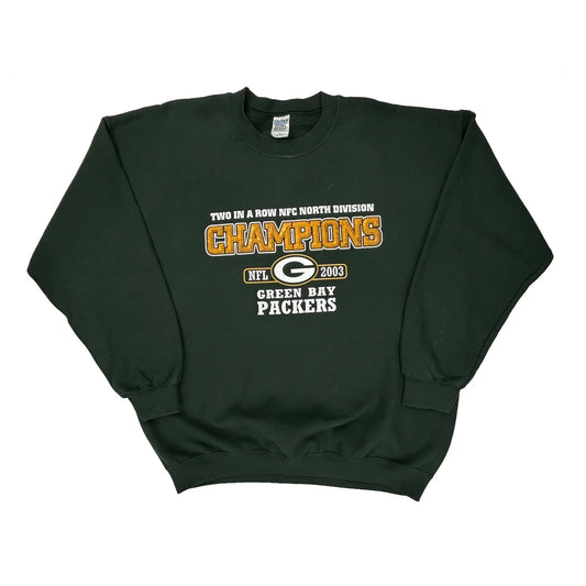 Green Bay Packers Gildan Nfl Sweatshirt - XL Green Cotton Blend