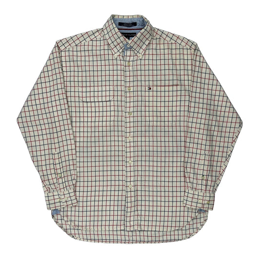 Tommy Hilfiger Checked Shirt - Medium Blue Cotton