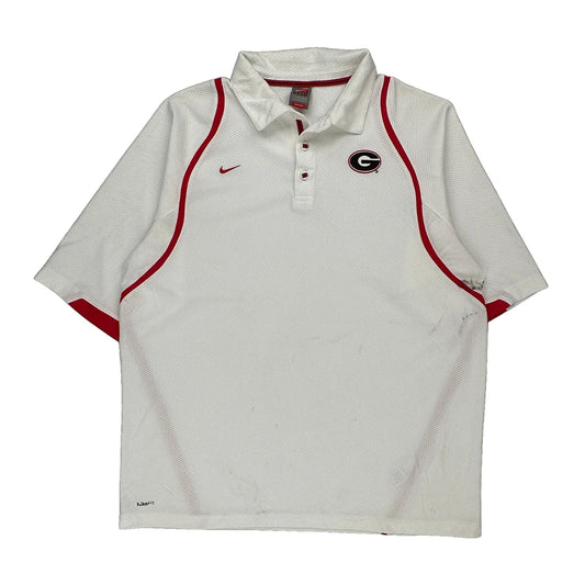 Georgia Nike Polo Shirt - XL White Polyester