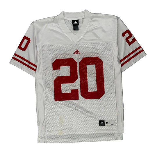 Wisconsin Badgers Adidas Jersey - Medium White Polyester