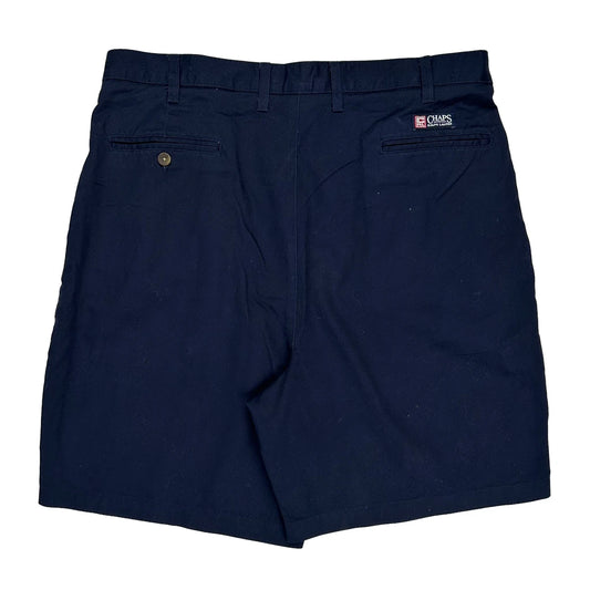 Chaps Ralph Lauren Chino Shorts - 38W 9L Navy Cotton