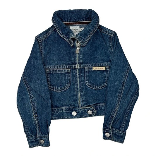 Calvin Klein Jeans Denim Jacket - Small Blue Cotton