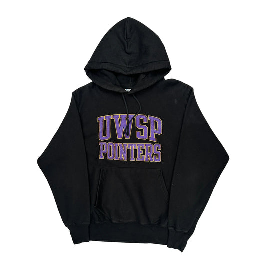 Reverse Weave Champion College Hoodie - Medium Black Cotton Blend