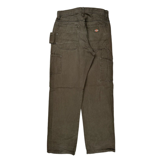 Dickies Carpenter Trousers - 29W 30L Brown Cotton