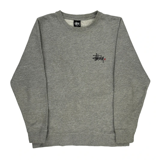 None Stussy Sweatshirt - Small Grey Cotton Blend