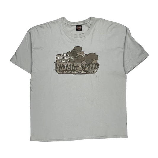 Sacramento Harley Davidson Graphic T-Shirt - 2XL White Cotton