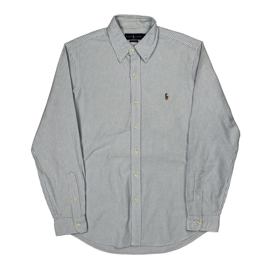 Ralph Lauren Striped Shirt - Medium Blue Cotton