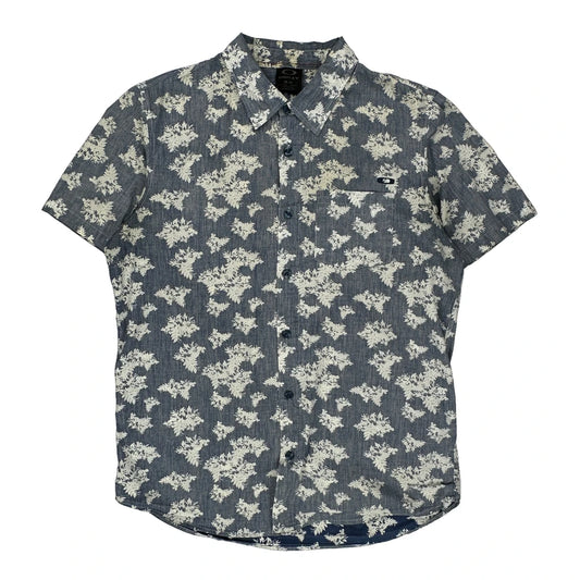 Oakley Short Sleeve Shirt - Medium Blue Cotton
