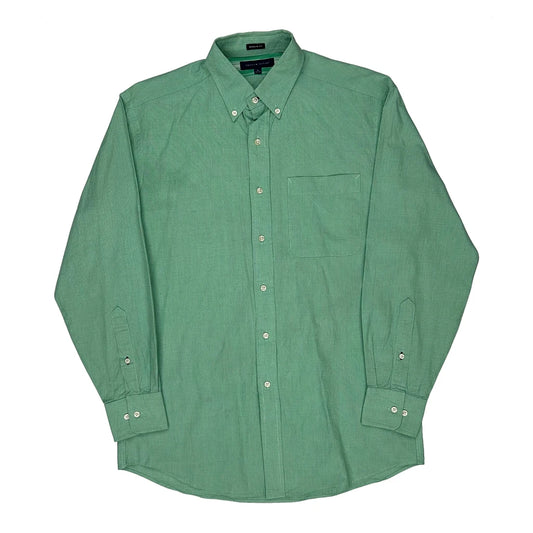 Vintage Tommy Hilfiger Shirt - Medium Green Cotton