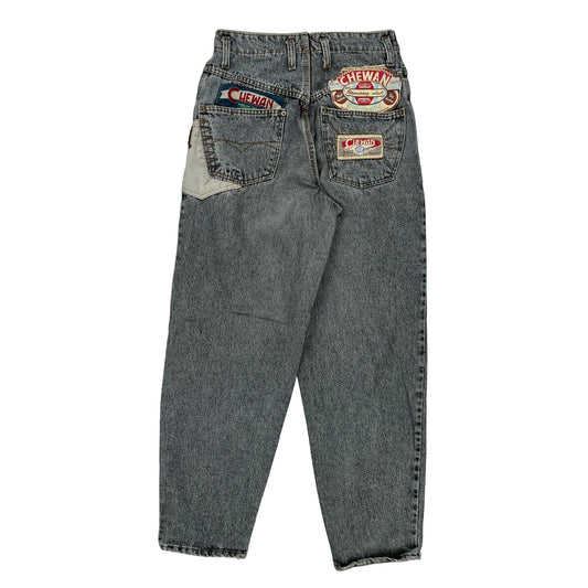 Chewan Hip Hop Jeans - 26W 28L Grey Denim