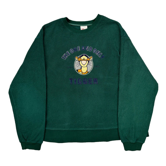 Tigger Disney Cartoon Fleece - XL Green Polyester