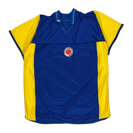 Colombia Adidas Football Shirt - XL Blue Polyester