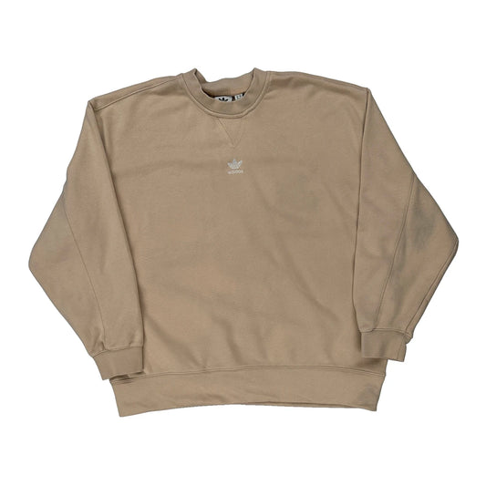 Adidas Sweatshirt - Small Beige Cotton