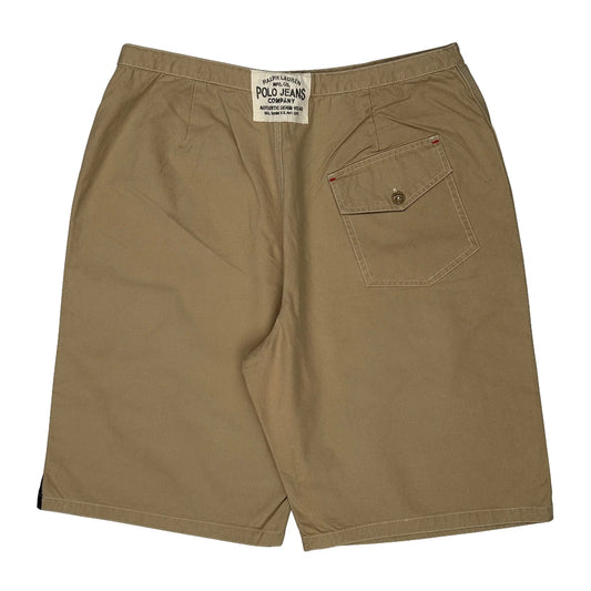 Polo By Ralph Lauren Floral Shorts - Mediumw 9L Khaki Cotton