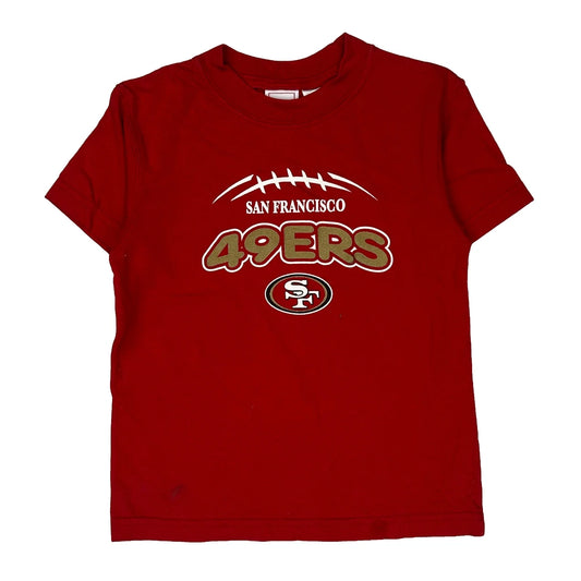 Age 5-6, San Francisco 49Ers Nfl Football Shirt - Medium Red Cotton