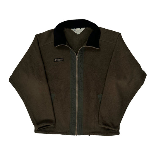 Columbia Fleece Jacket - Medium Brown Polyester