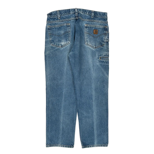 Carhartt Carpenter Jeans - 35W 29L Blue Denim