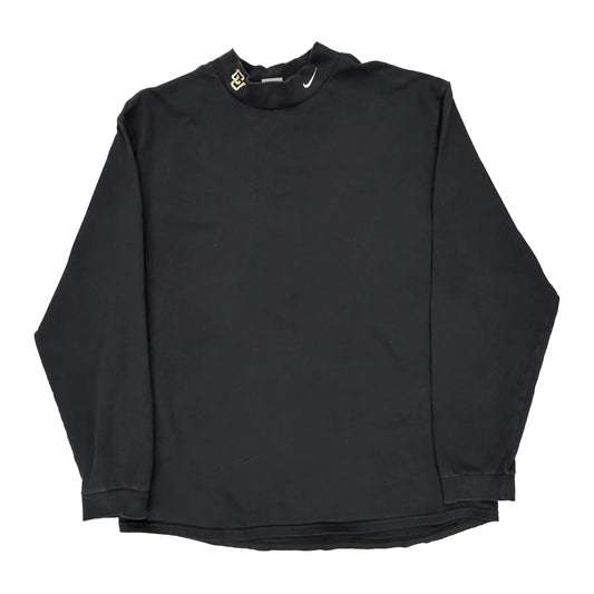 Nike Long Sleeve T-Shirt - XL Black Cotton