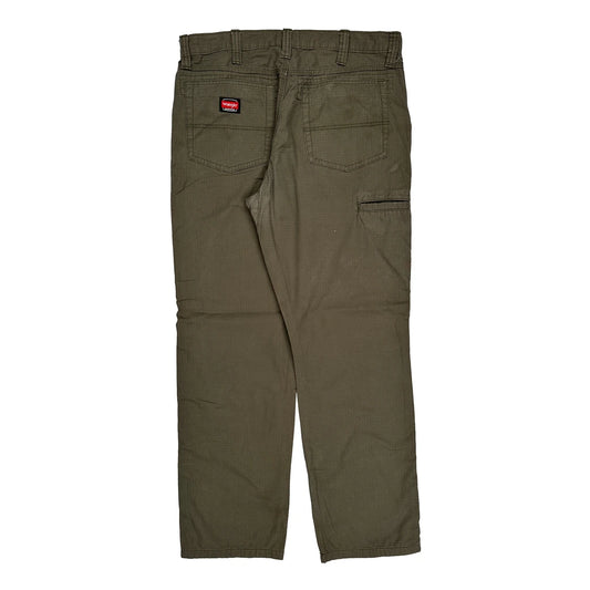 Wrangler Carpenter Trousers - 36W 32L Green Cotton