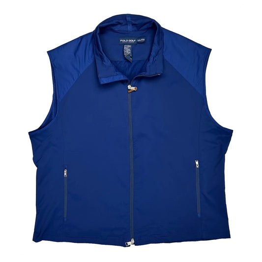 Vintage Polo Golf Ralph Lauren Gilet - 2XL Blue Polyester