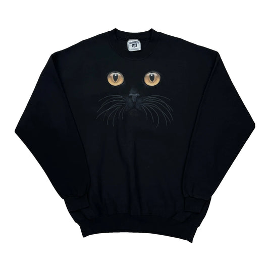 Vintage Lee Sweatshirt - XL Black Cotton