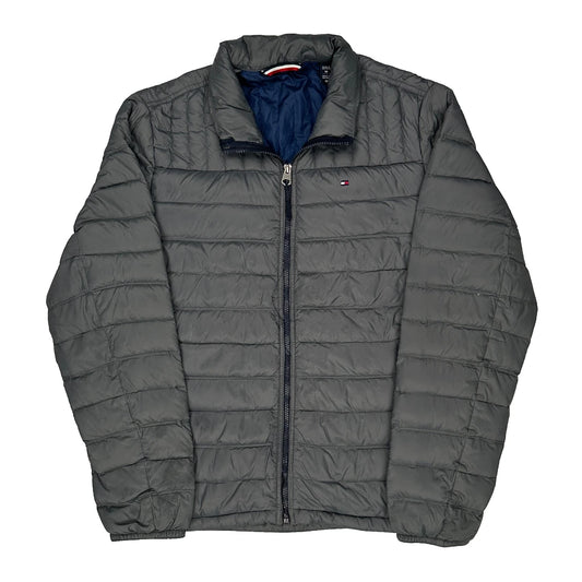 Vintage Tommy Hilfiger Puffer - Medium Grey Polyester