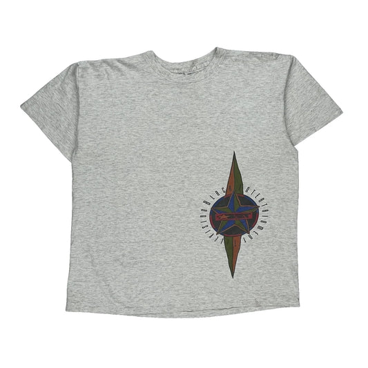 Compass Salem Single Stitch T-Shirt - XL Grey Cotton