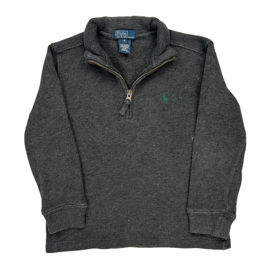 Age 6 Polo By Ralph Lauren 1/4 Zip - XS Grey Cotton