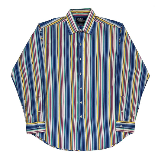 Polo By Ralph Lauren Striped Shirt - Large Multicoloured Cotton