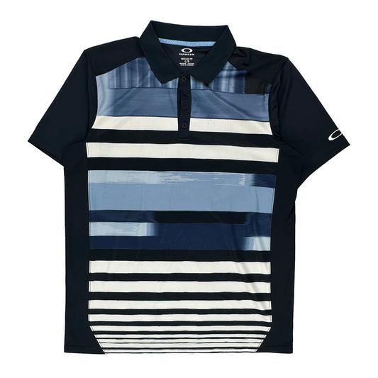 Oakley Polo Shirt - Large Blue Polyester