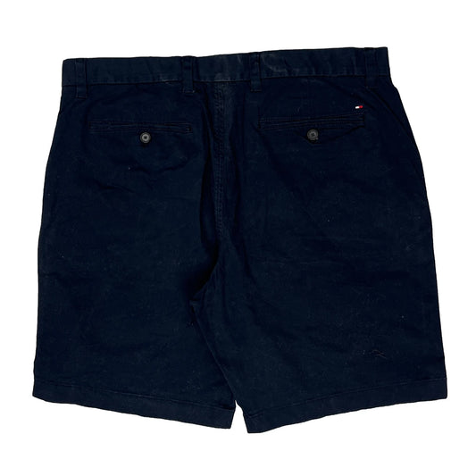 Tommy Hilfiger Striped Chino Shorts - 36W 9L Navy Cotton
