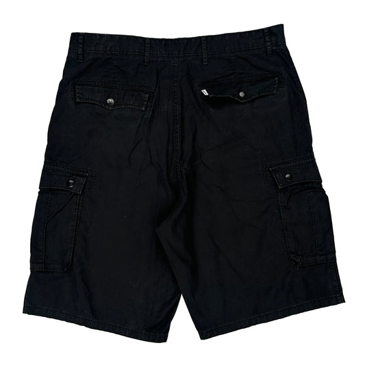 Levis Cargo Shorts - 37W 12L Black Cotton