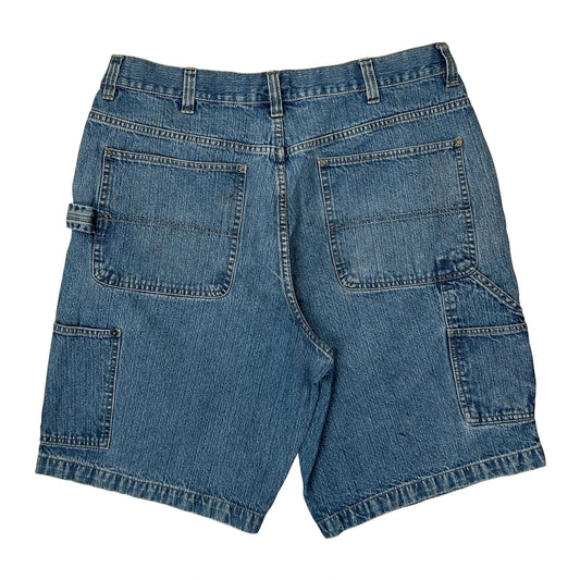 Vintage Basic Editions Denim Shorts - 34W 11L Blue Cotton