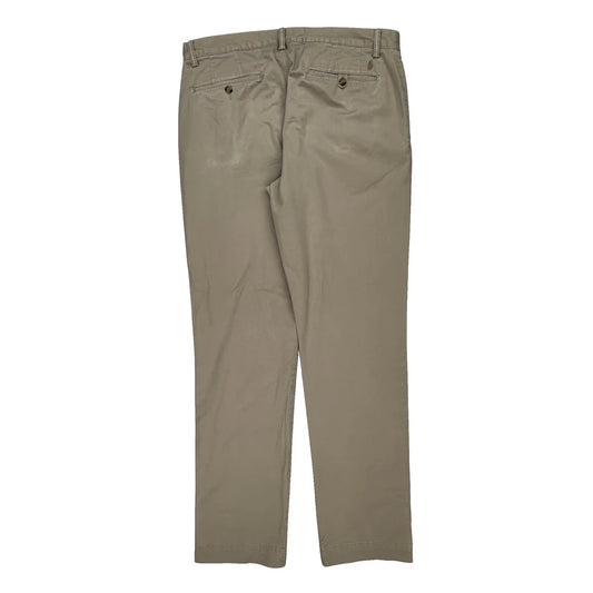Stretch/Straight Fit Polo By Ralph Lauren Chinos - 36W 31L Beige Cotton