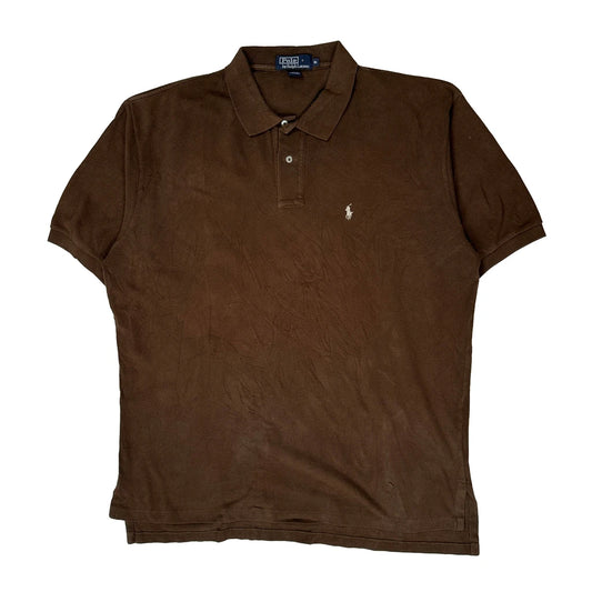 Polo By Ralph Lauren Polo Shirt - XL Brown Cotton