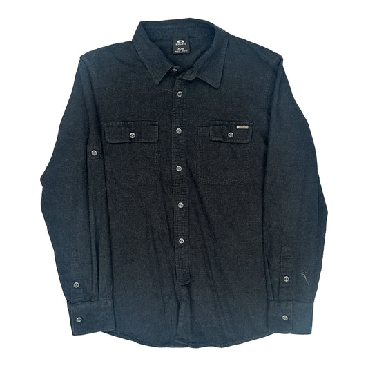 Vintage Oakley Shirt - Medium Black Cotton