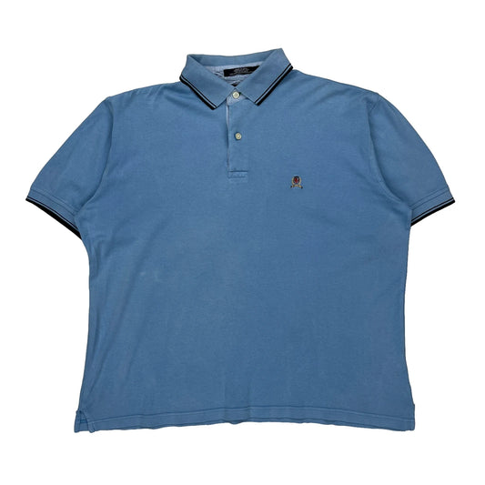 Tommy Hilfiger Polo Shirt - Medium Blue Cotton