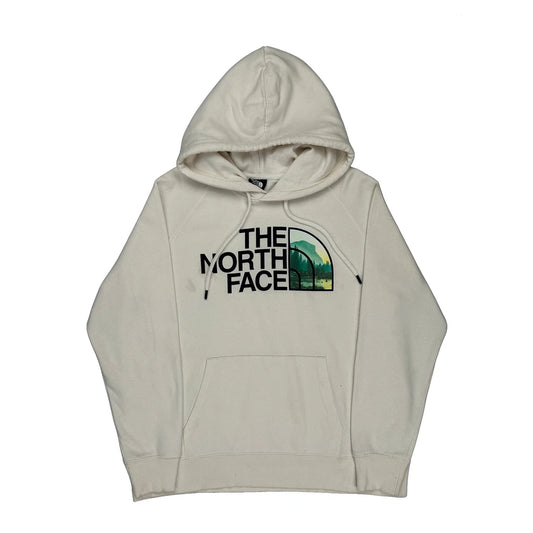 The North Face Hoodie - Large Cream Cotton